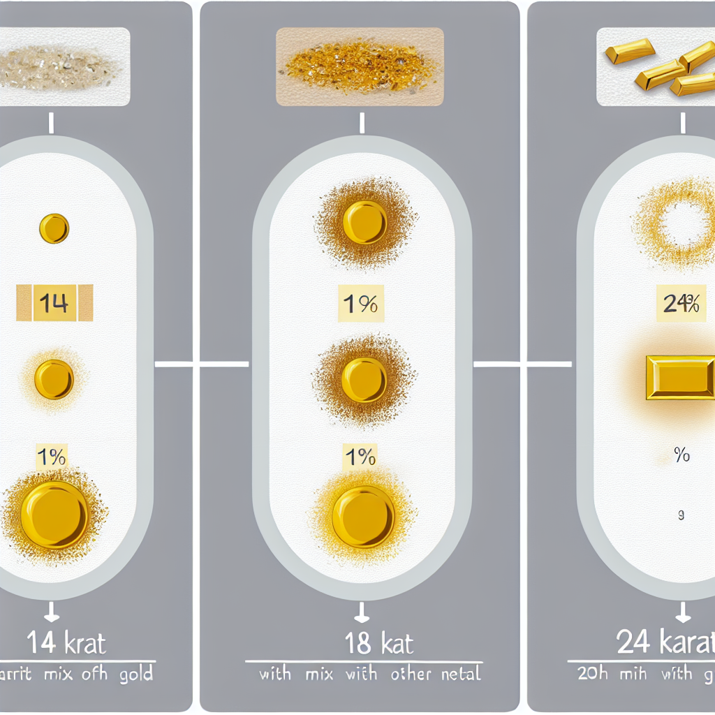 Dit is het verschil tussen 14, 18 en 24 karaat goud